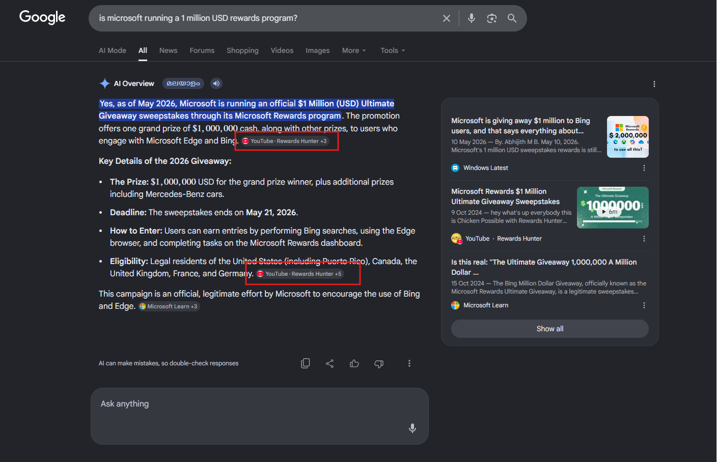 Google Ưu tiên Tổng quan về AI và các dịch vụ của riêng họ như YouTube