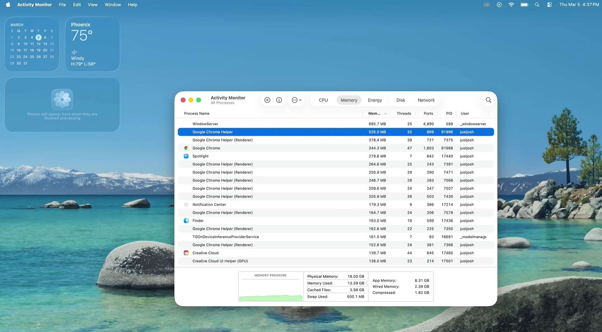 Sử dụng RAM MacOS