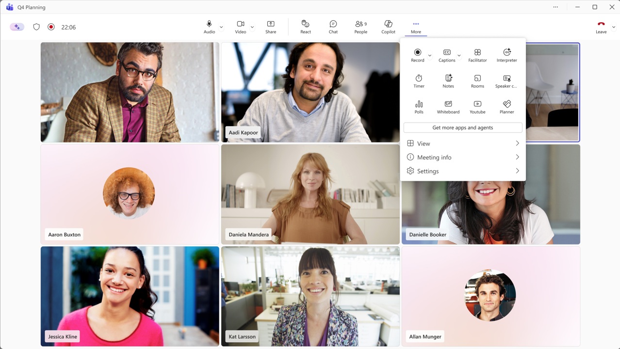 Điều khiển cuộc họp mới của Microsoft Teams