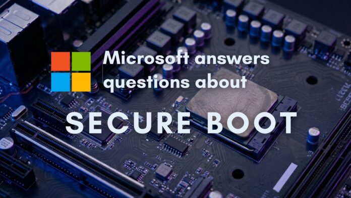 Microsoft conducted an AMA about Secure Boot