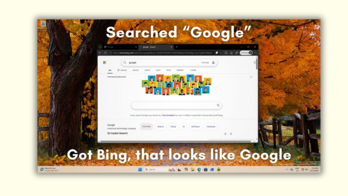 Microsoft vẫn đang giả mạo Google trong Bing