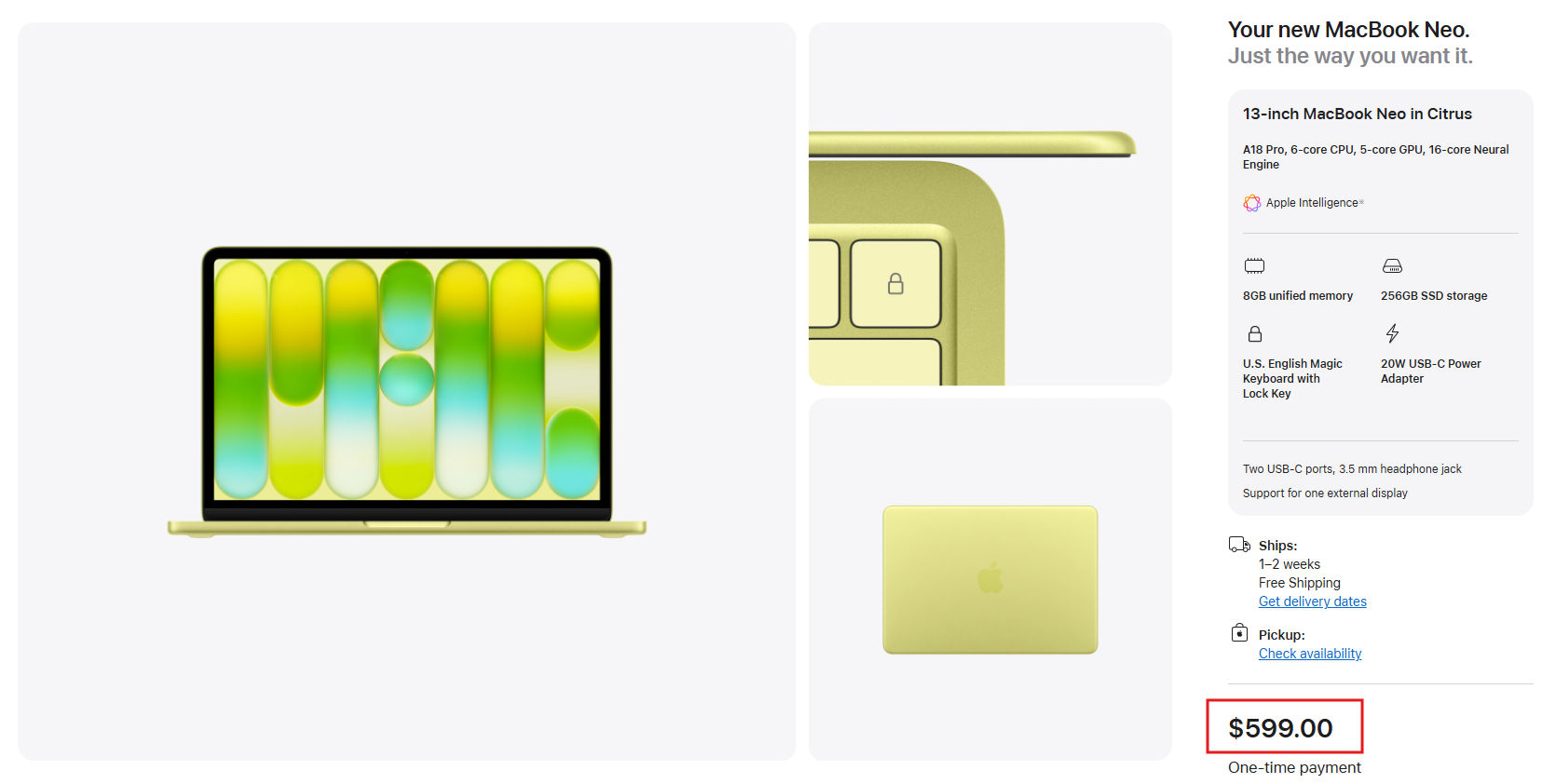 Giá MacBook Neo