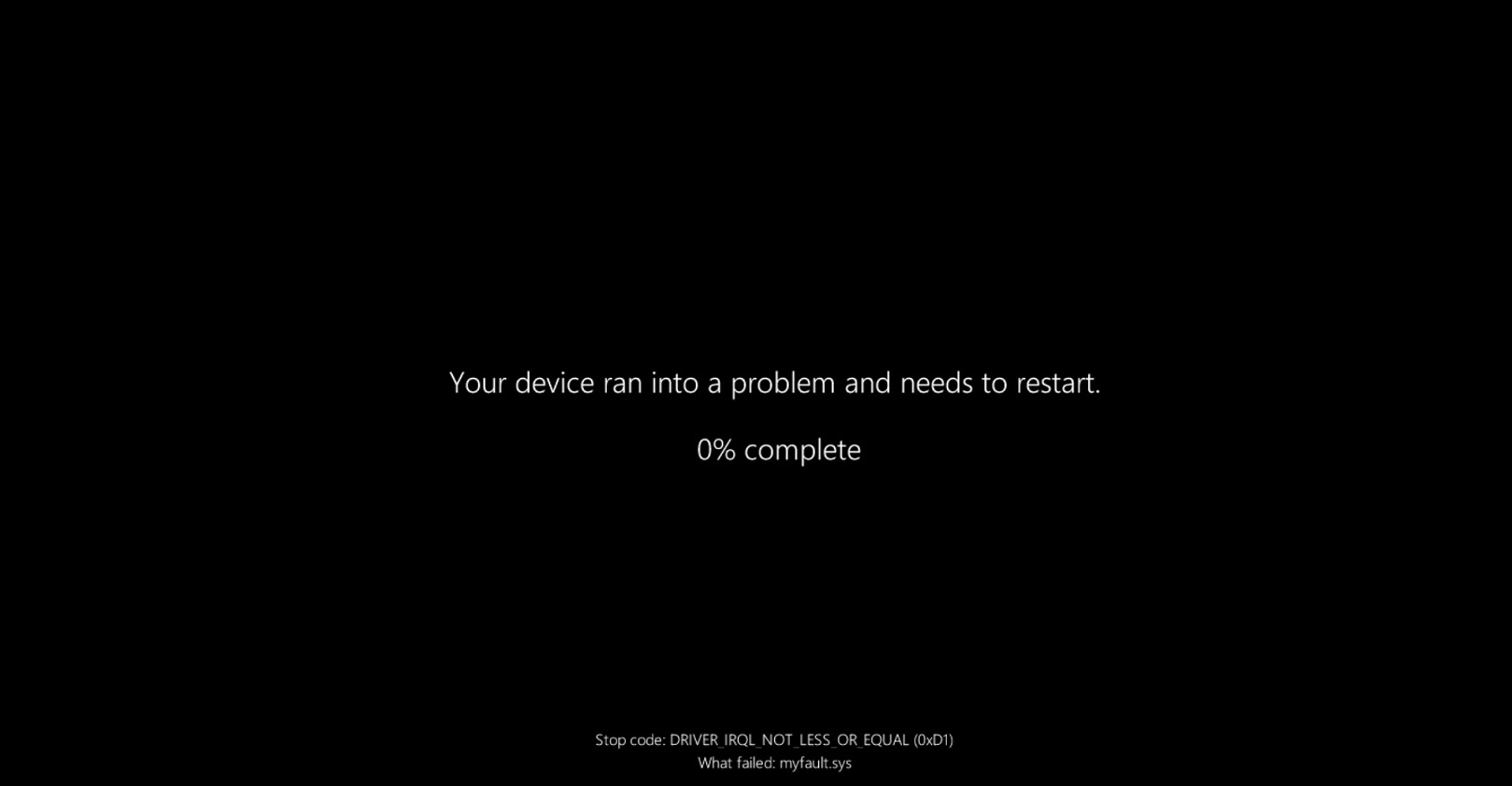 Màn hình đen Windows 11 BSOD
