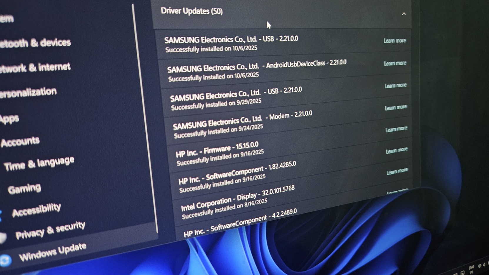 Cập nhật trình điều khiển trùng lặp Windows 11