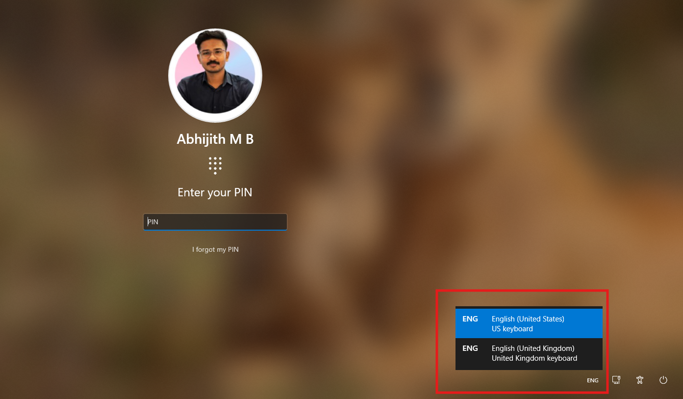 Màn hình đăng nhập Windows 11 có các thành phần Windows 8 trong khi thay đổi bố cục bàn phím