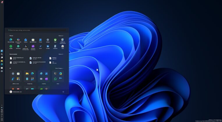 Thanh tác vụ Windows 11 dọc bên trái
