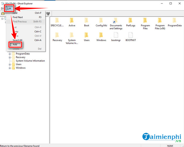 cach add them phan mem vao file ghost 6