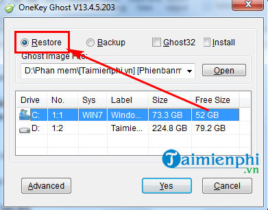 cach dung onekey ghost