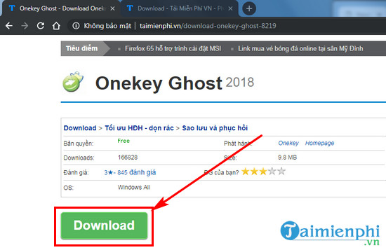 tai onekey ghost 