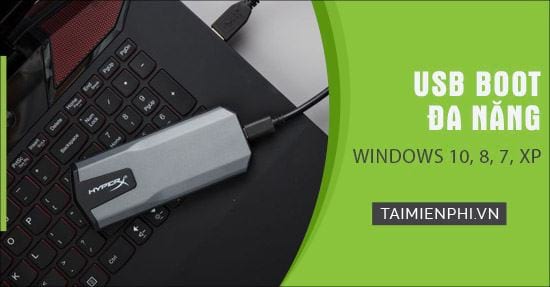 cach tao usb chua cung luc bo cai dat windows 10 8 7 xp