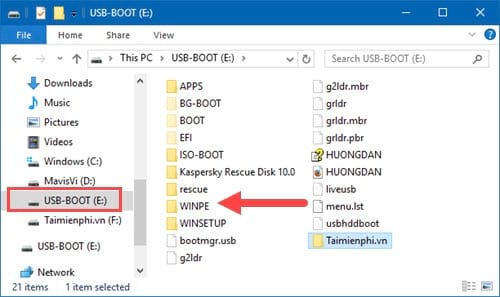 cach tao windows pe win mini de sua loi windows 7