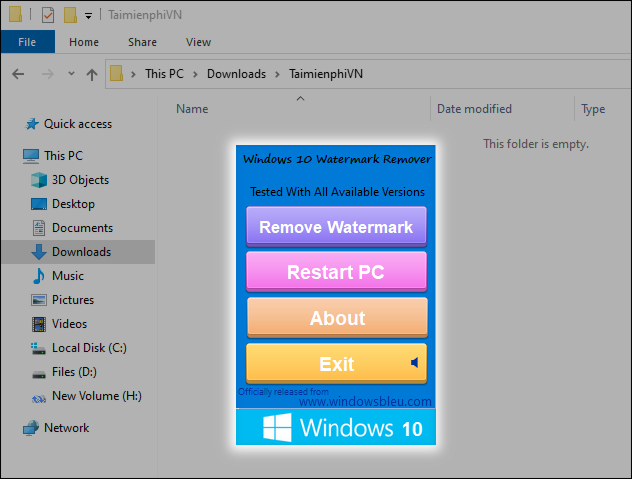 cach xoa thong bao ban quyen goc phai windows 10