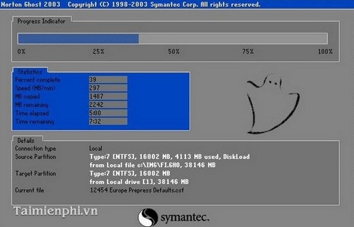 cach ghost win 7, ghost windows 7 bang dia hiren boot's cd
