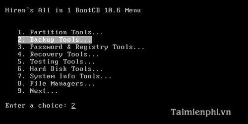 cach ghost win 7, ghost windows 7 bang dia hiren boot's cd