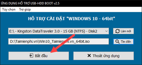 cai windows 10, 8.1, 7 tren cung usb
