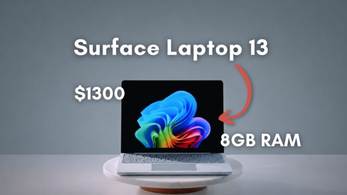 Microsoft Surface Laptop 13 dành cho doanh nghiệp sẽ có biến thể RAM 8GB với giá gấp đôi Macbook Neo
