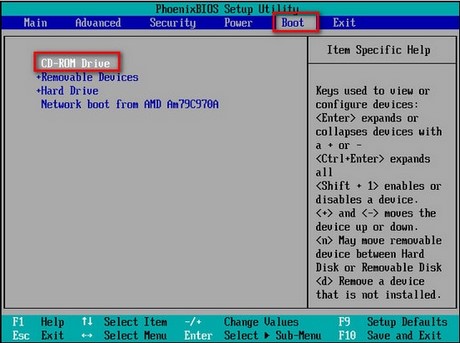 cach ghost win 7, ghost windows 7 bang dia hiren boot's cd