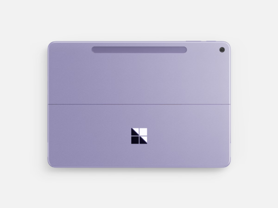 Mặt sau của Surface Pro màu Tím.