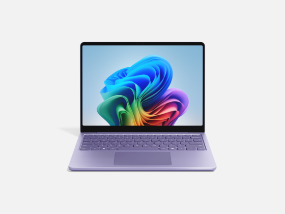 Hình ảnh mặt trước của Surface Laptop màu Tím.