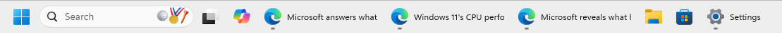 App labels not hidden in Windows 11