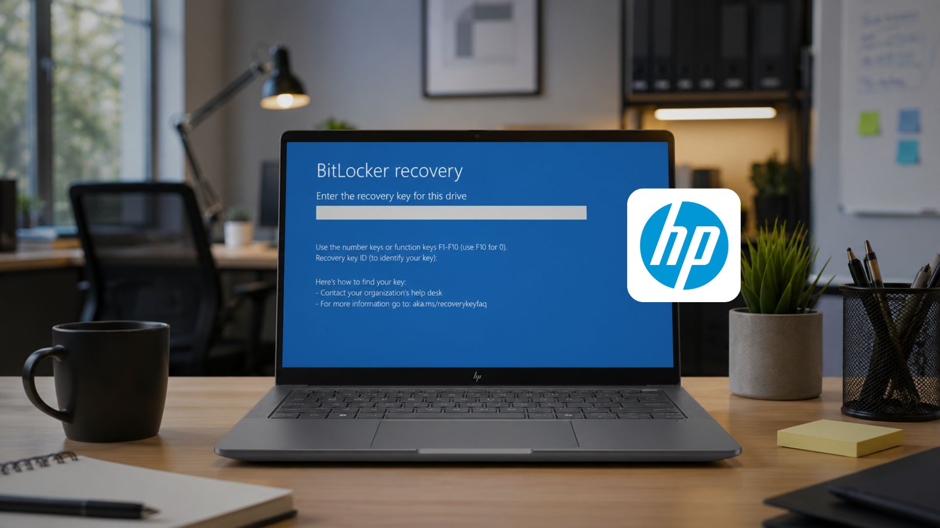 HP enterprise laptop stuck in BitLocker recovery
