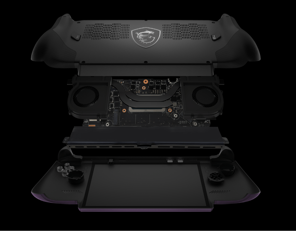 Bộ phận bên trong MSI Claw 8 EX AI+