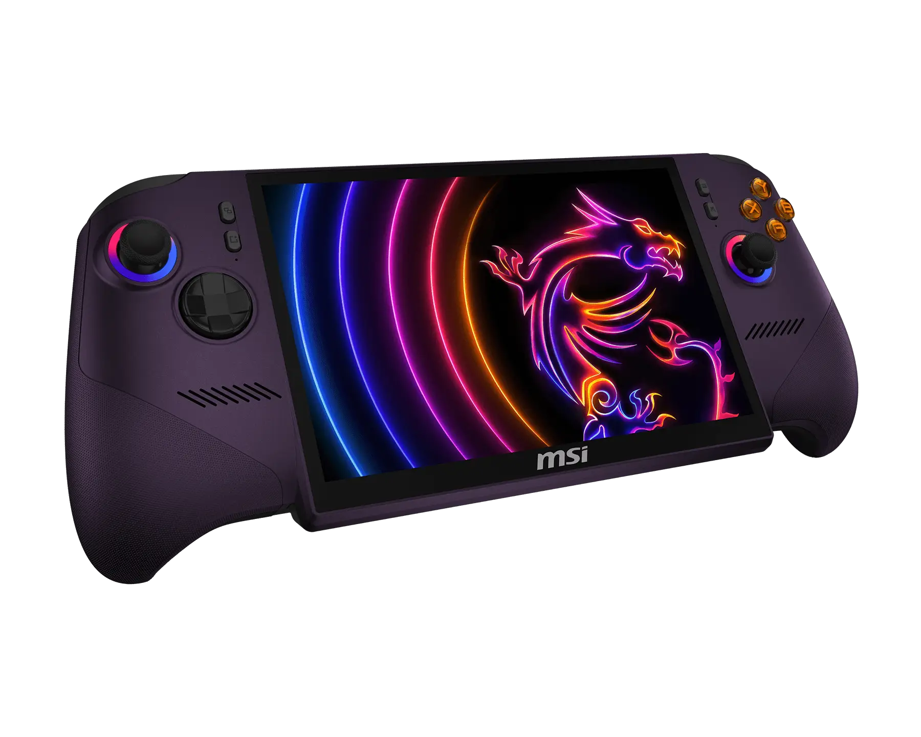 MSI Claw 8 EX AI+ nhìn từ bên cạnh