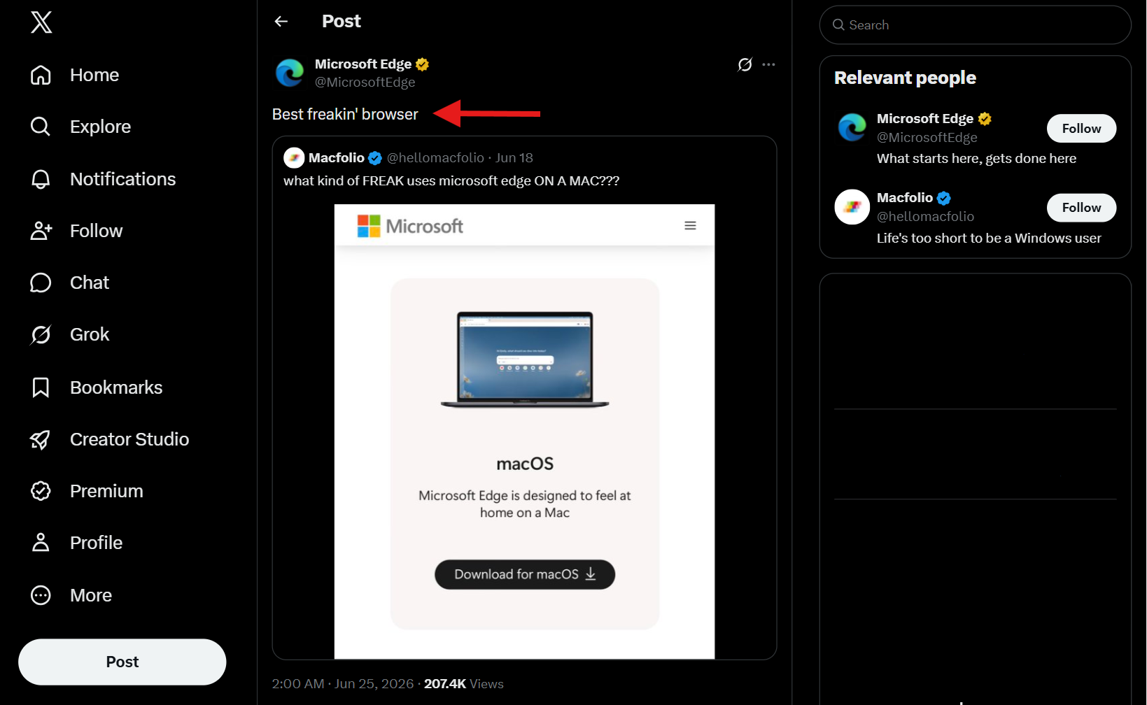 Microsoft Edge tự gọi mình là trình duyệt tốt nhất