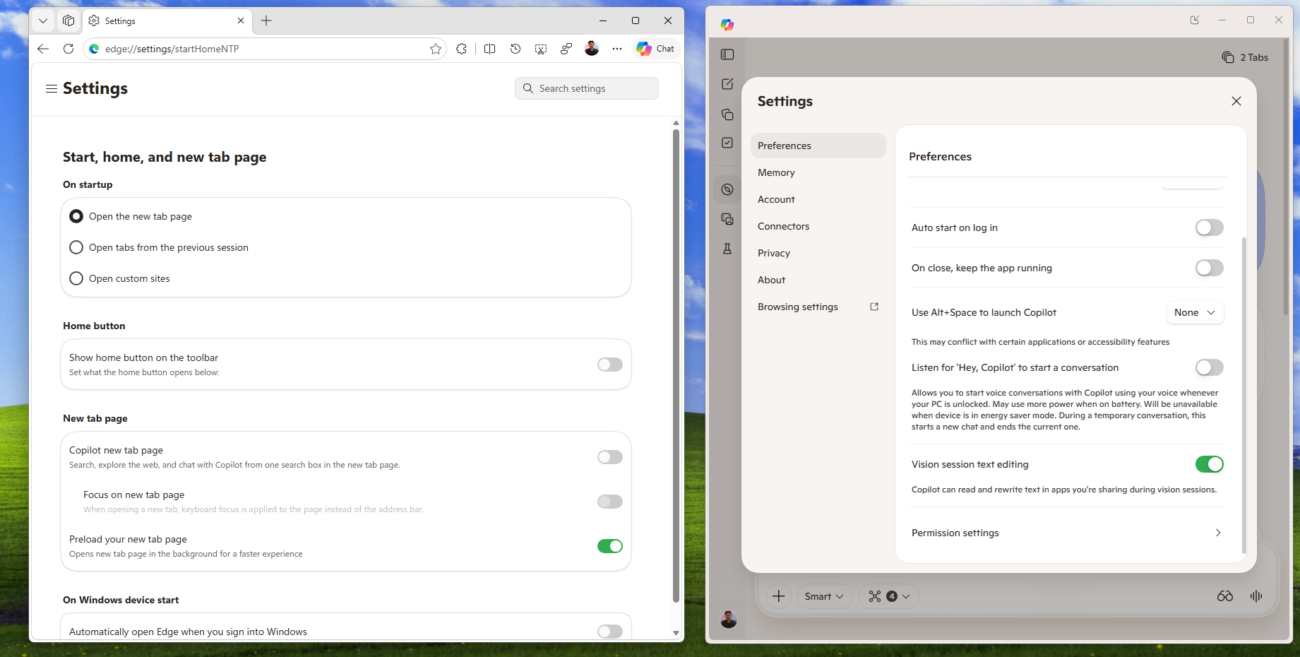 Microsoft Edge đang nhận được thiết kế tương tự từ ứng dụng Copilot