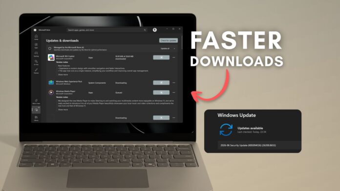Microsoft Store hiện tải xuống ứng dụng nhanh hơn nhiều sau bản cập nhật tháng 6 năm 2026