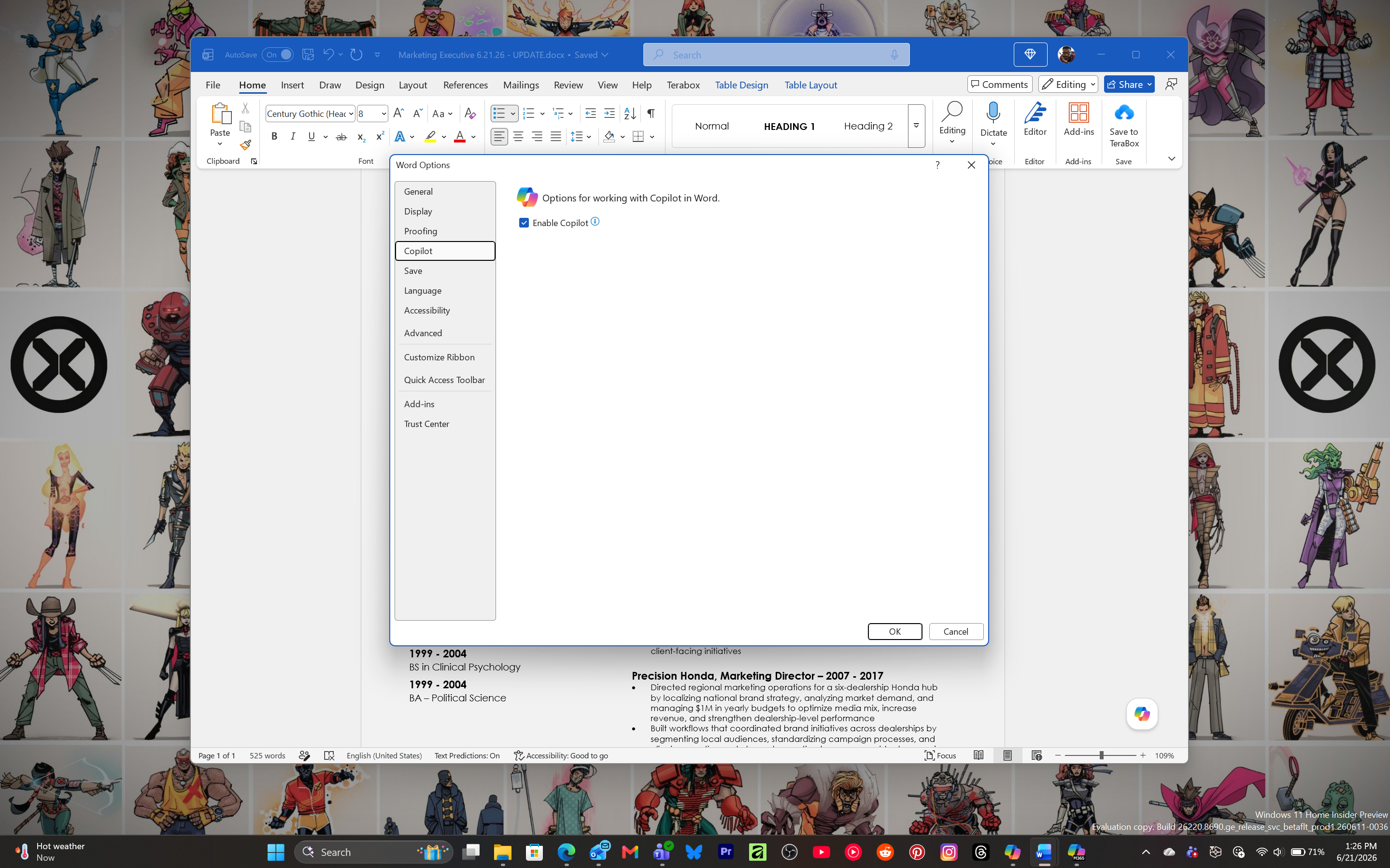 Tắt Copilot trong MS Word
