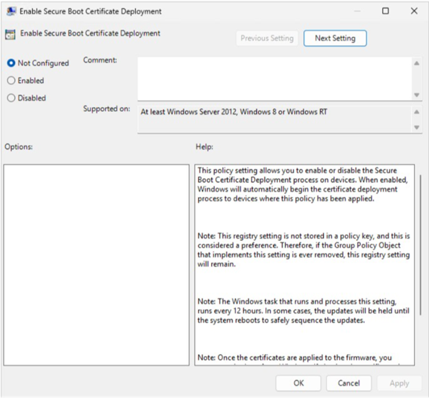 Secure Boot deployment