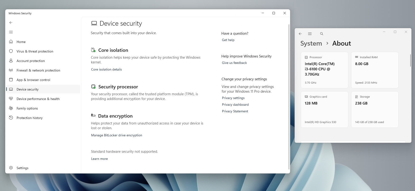 Secure Boot unavailable in old hardware