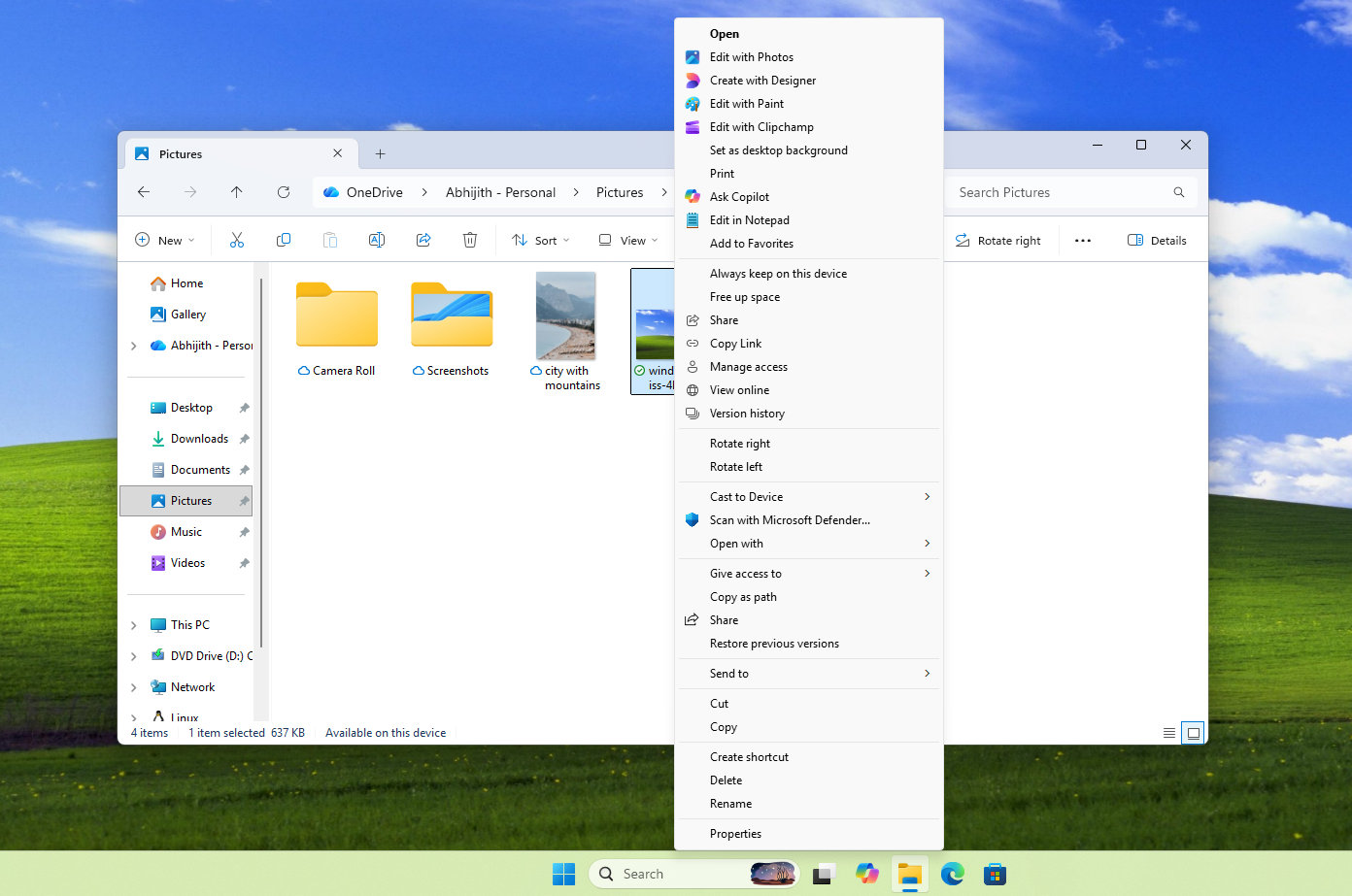 Hiển thị thêm tùy chọn trong menu ngữ cảnh File Explorer cung cấp một menu ngữ cảnh khác trông giống như từ Windows 10