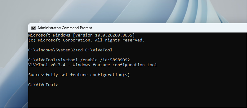 ID ViVeTool để bật Cấu hình độ trễ thấp 