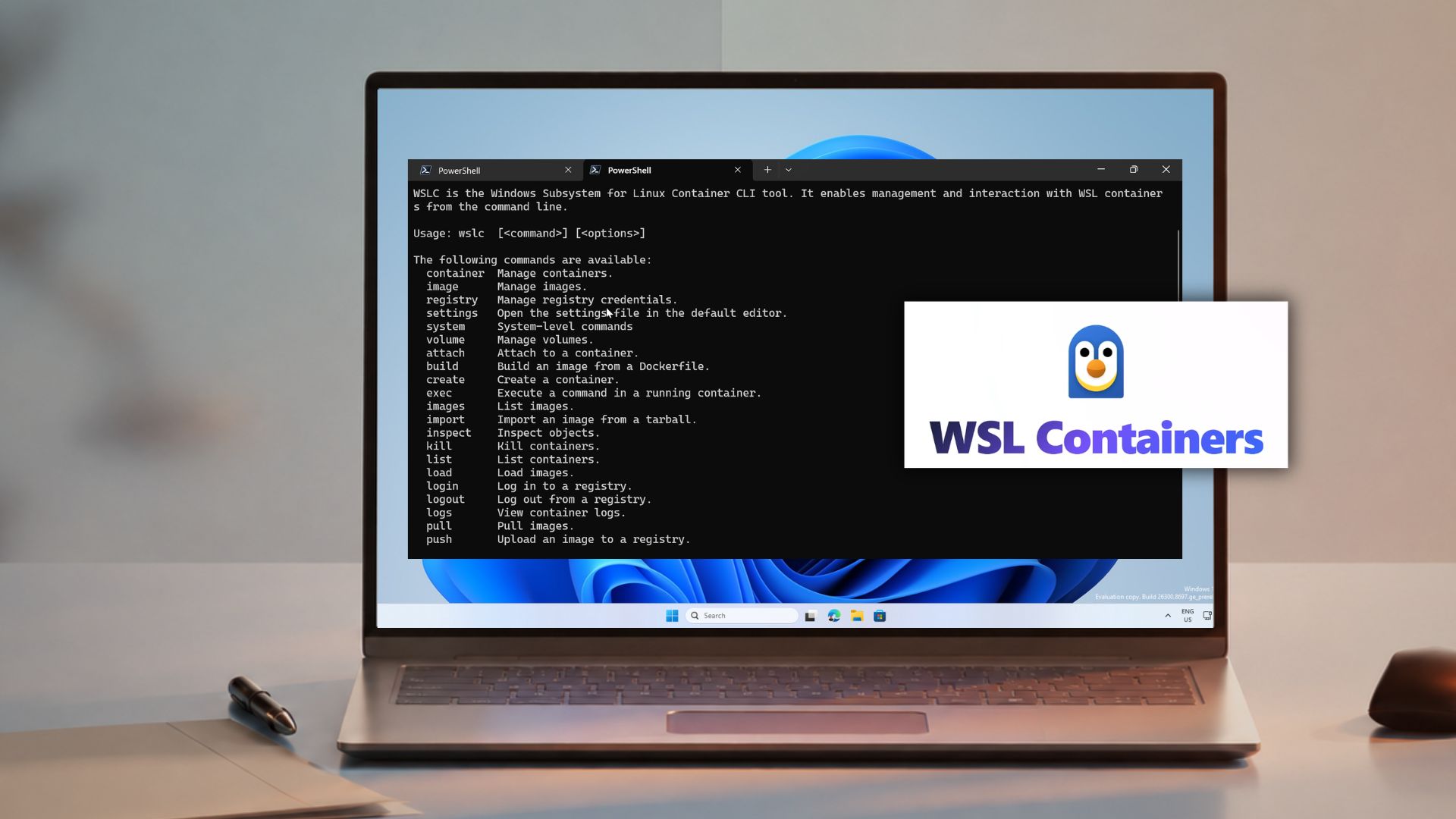 Bộ chứa WSL trong Windows 11