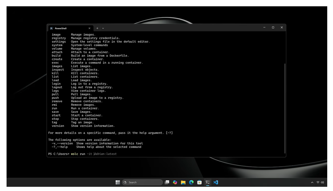 Bộ chứa WSL trong Windows 11