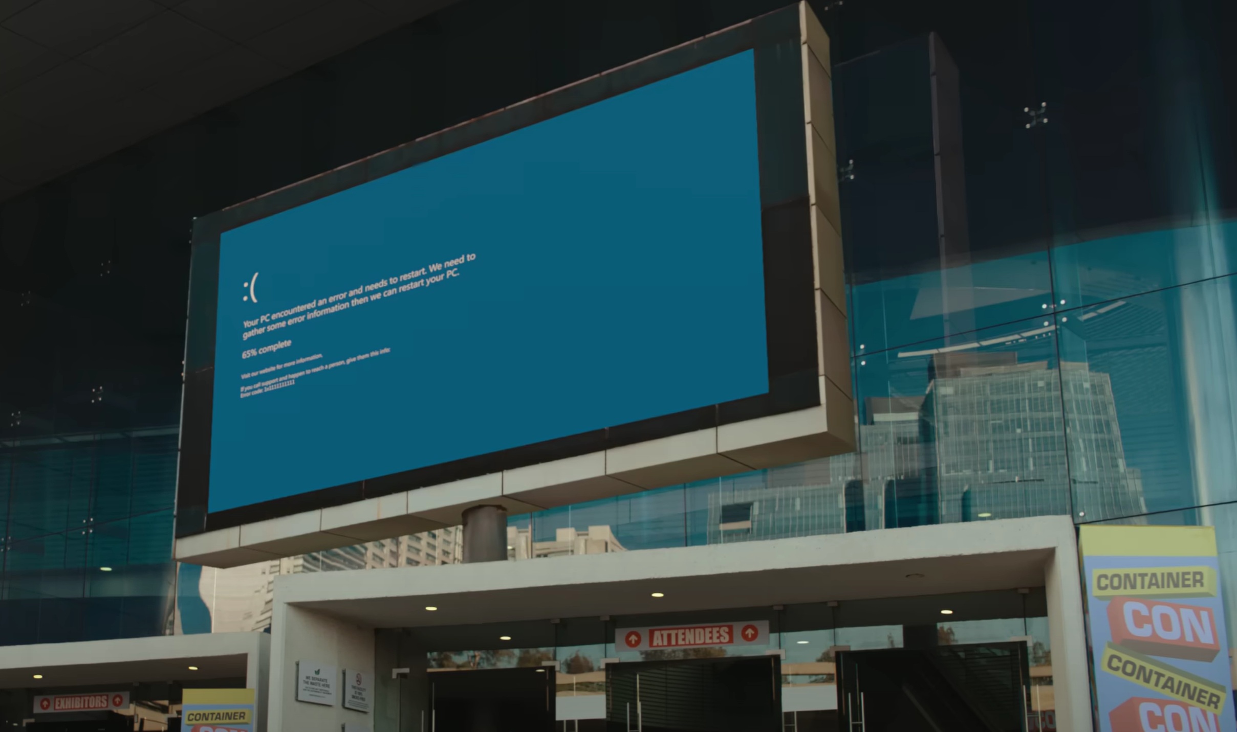 Windows BSOD ad by Apple