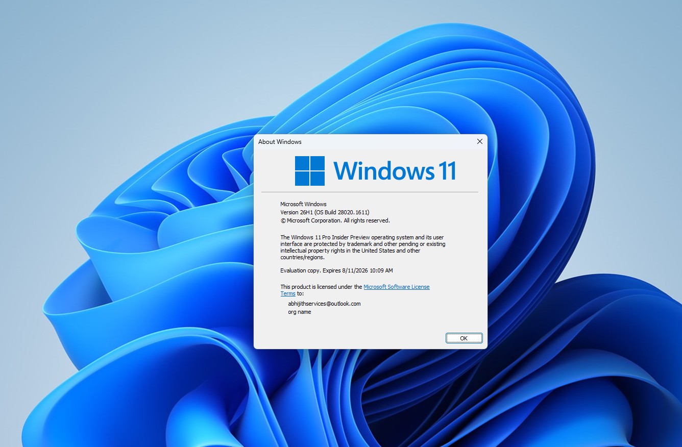 Phiên bản Windows 26H1