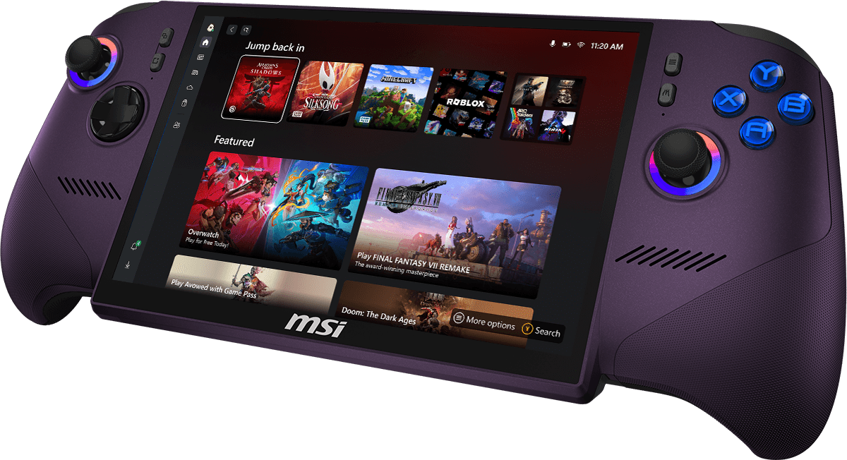 Chế độ Xbox trong MSI Claw 8 EX AI+