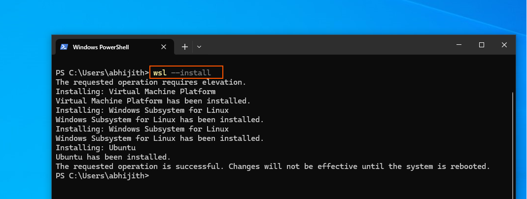 Cài đặt WSL trên PC Windows 10