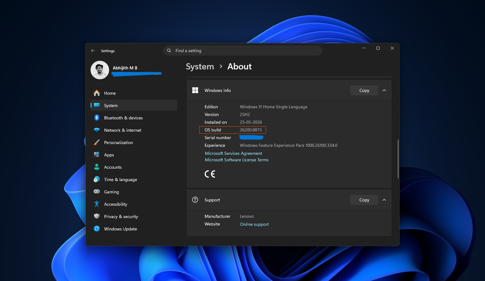 Đã cài đặt bản cập nhật Patch Tuesday tháng 7 năm 2026