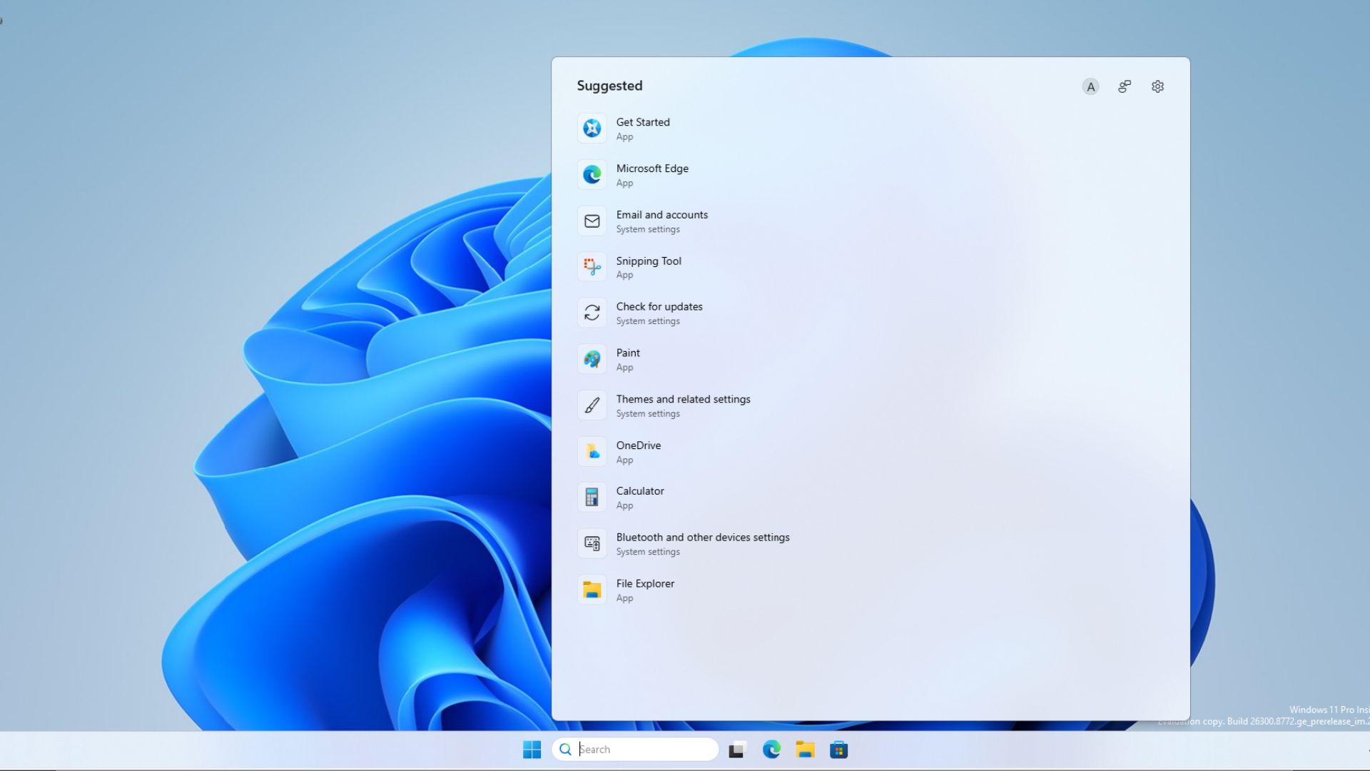 Tìm kiếm Windows 11 mới
