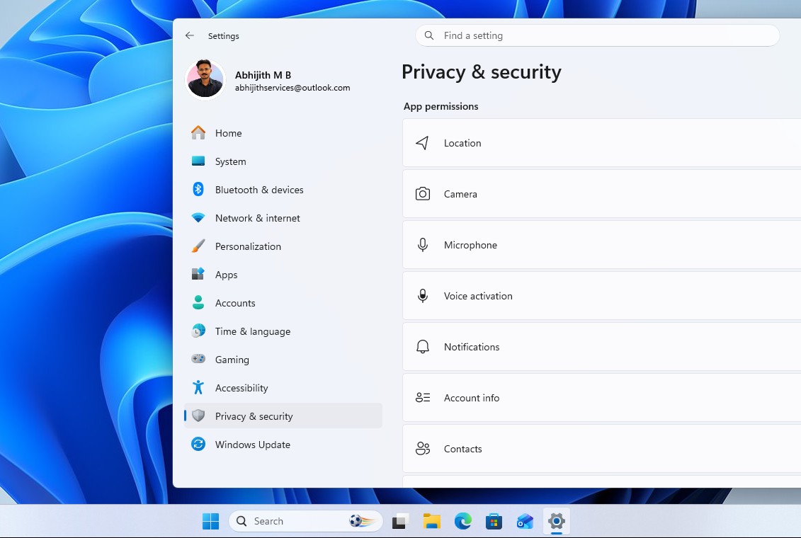 Quyền riêng tư và bảo mật trong Windows 11