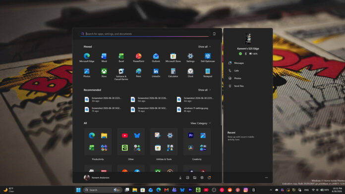 Start Menu Updated - June 2026
