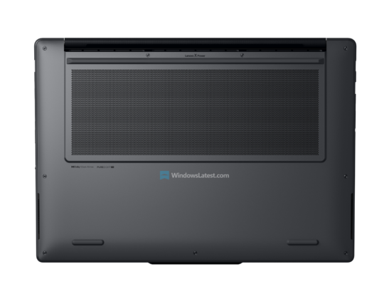 Mặt dưới của Lenovo Yoga Pro 9n