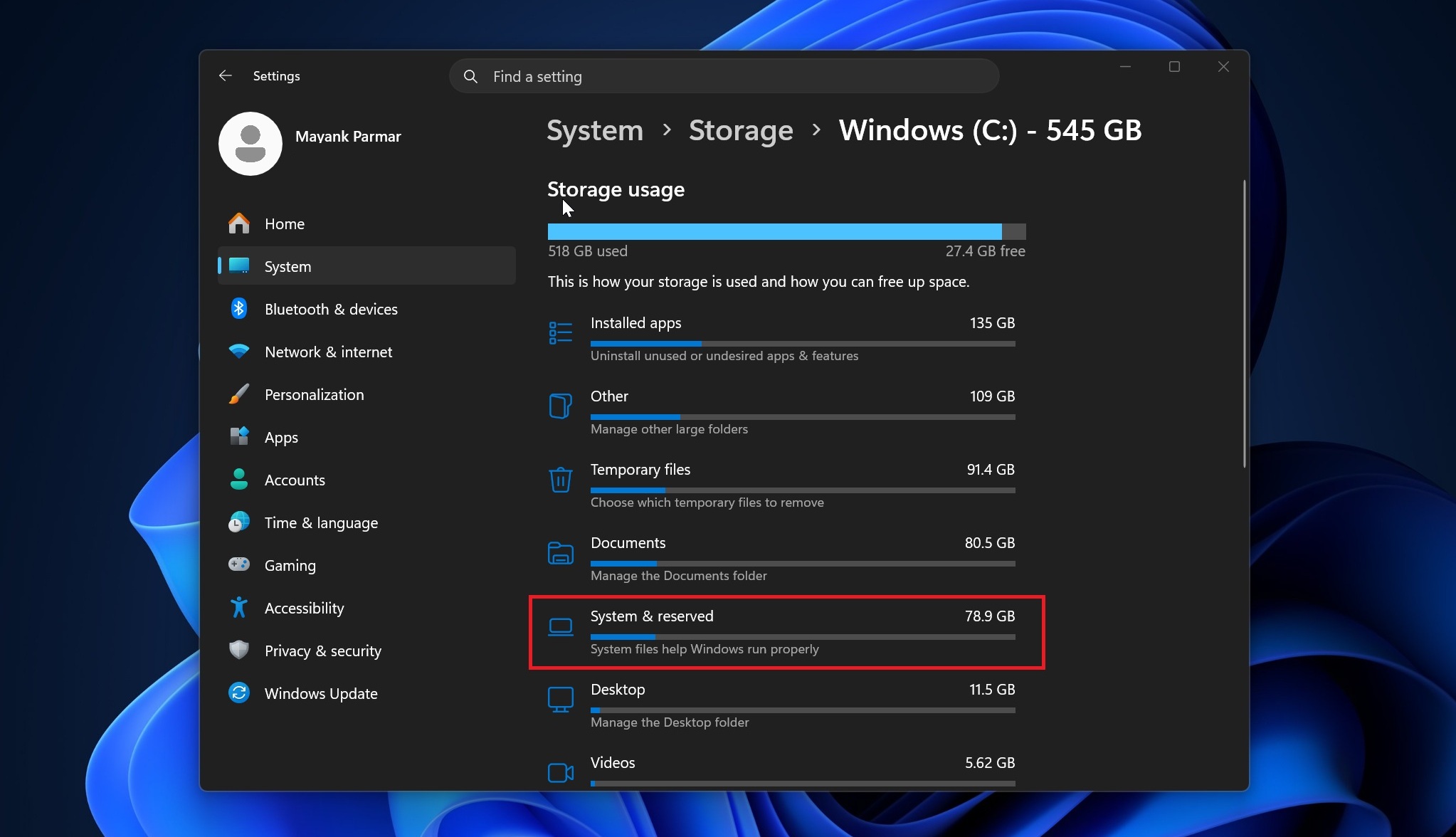 Bộ lưu trữ Windows 11 được CapabilityAccessManager sử dụng