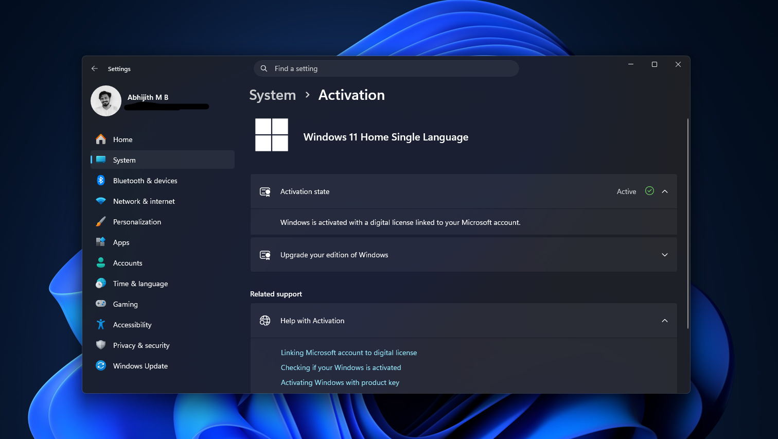 Windows được kích hoạt