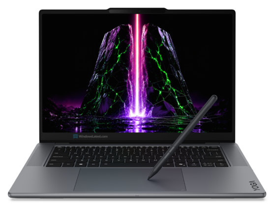 Yoga Pen Gen 2 đang được sử dụng trên Yoga 9n Touchpad
